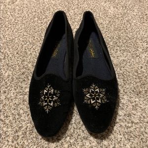 Holiday Edition, Velvet Poinsettia Holiday Flats